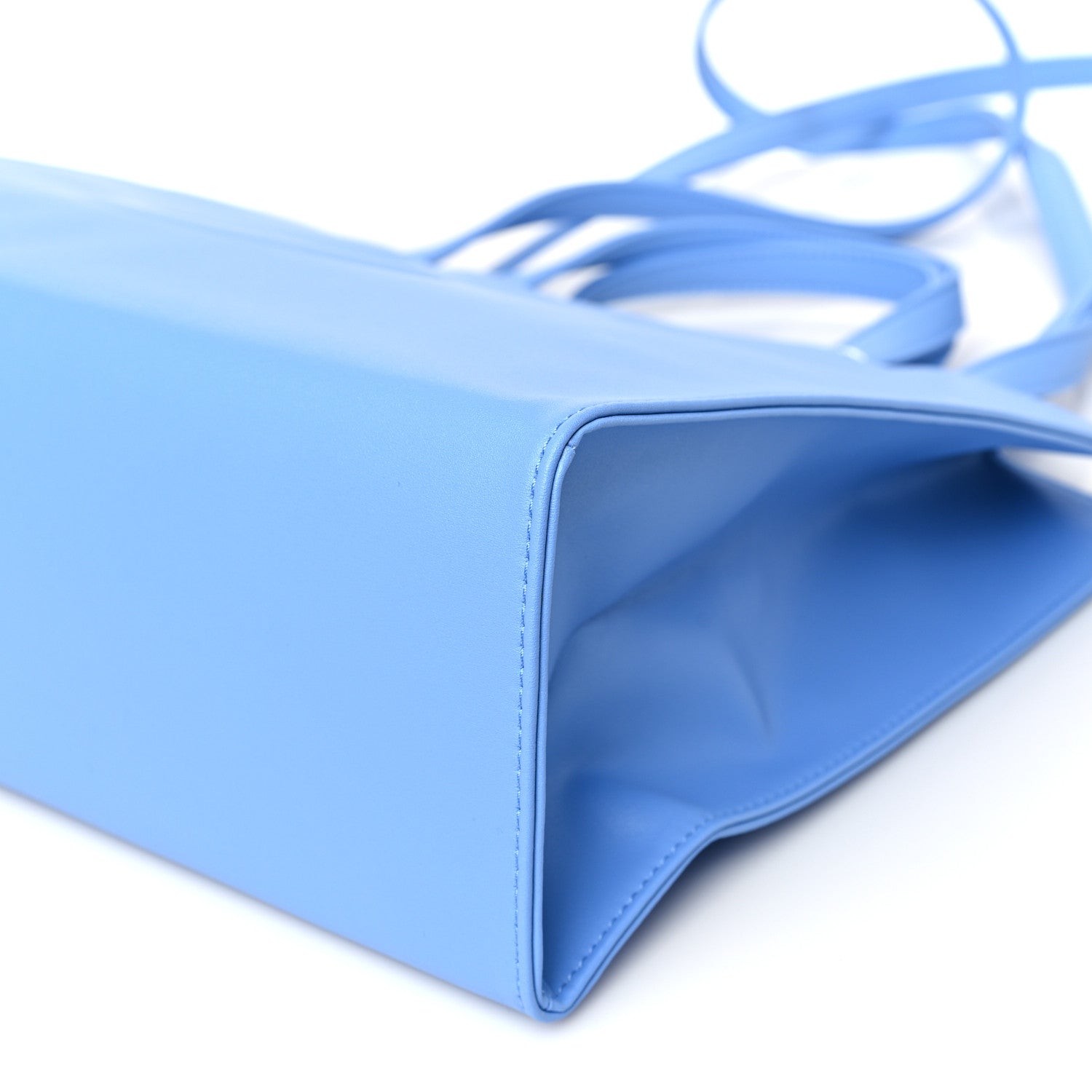 Telfar Vegan Leather Medium Shopping Bag Cerulean 9 of 9