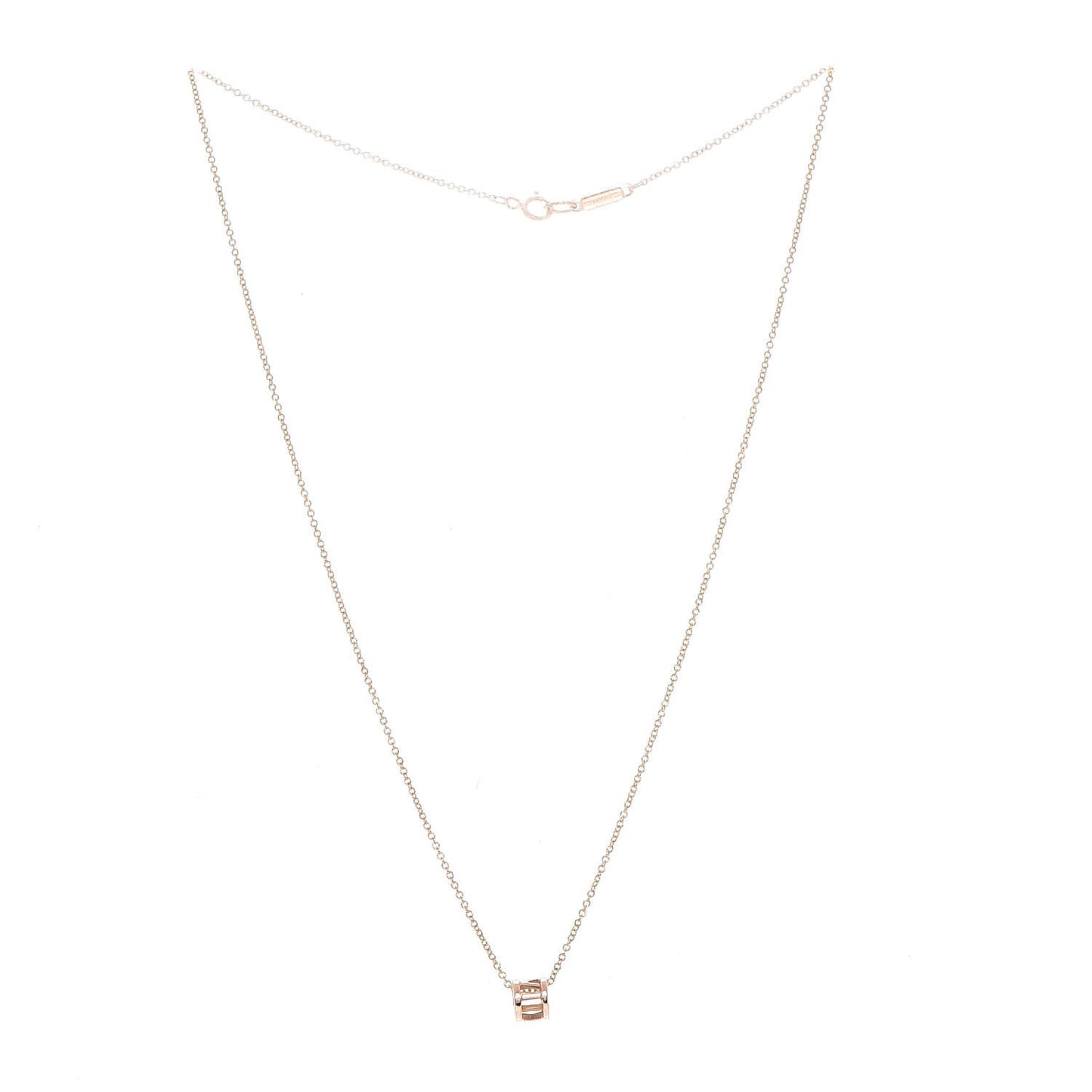 18K Rose Gold Atlas Open Pendant Necklace