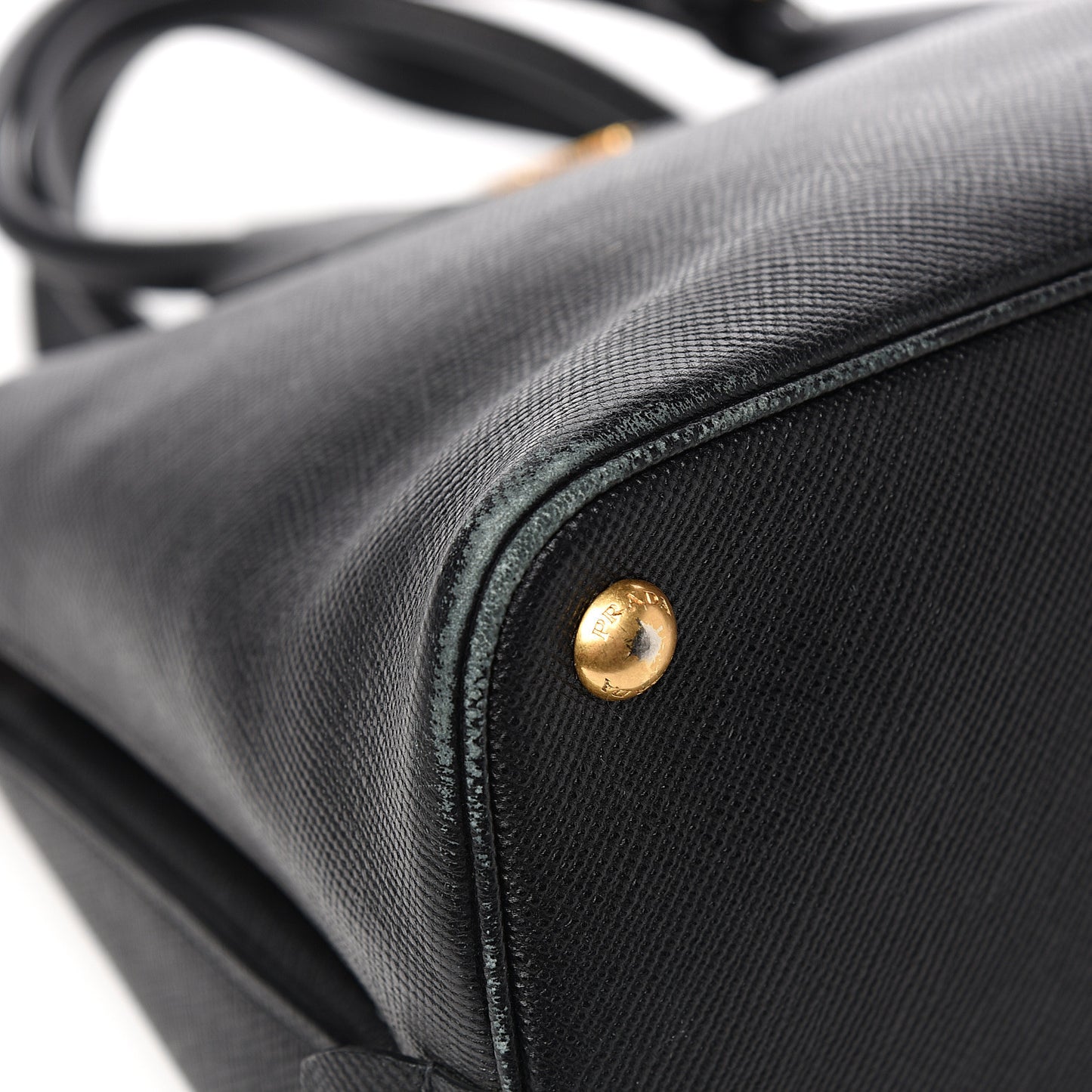 Saffiano Lux Open Promenade Tote Black