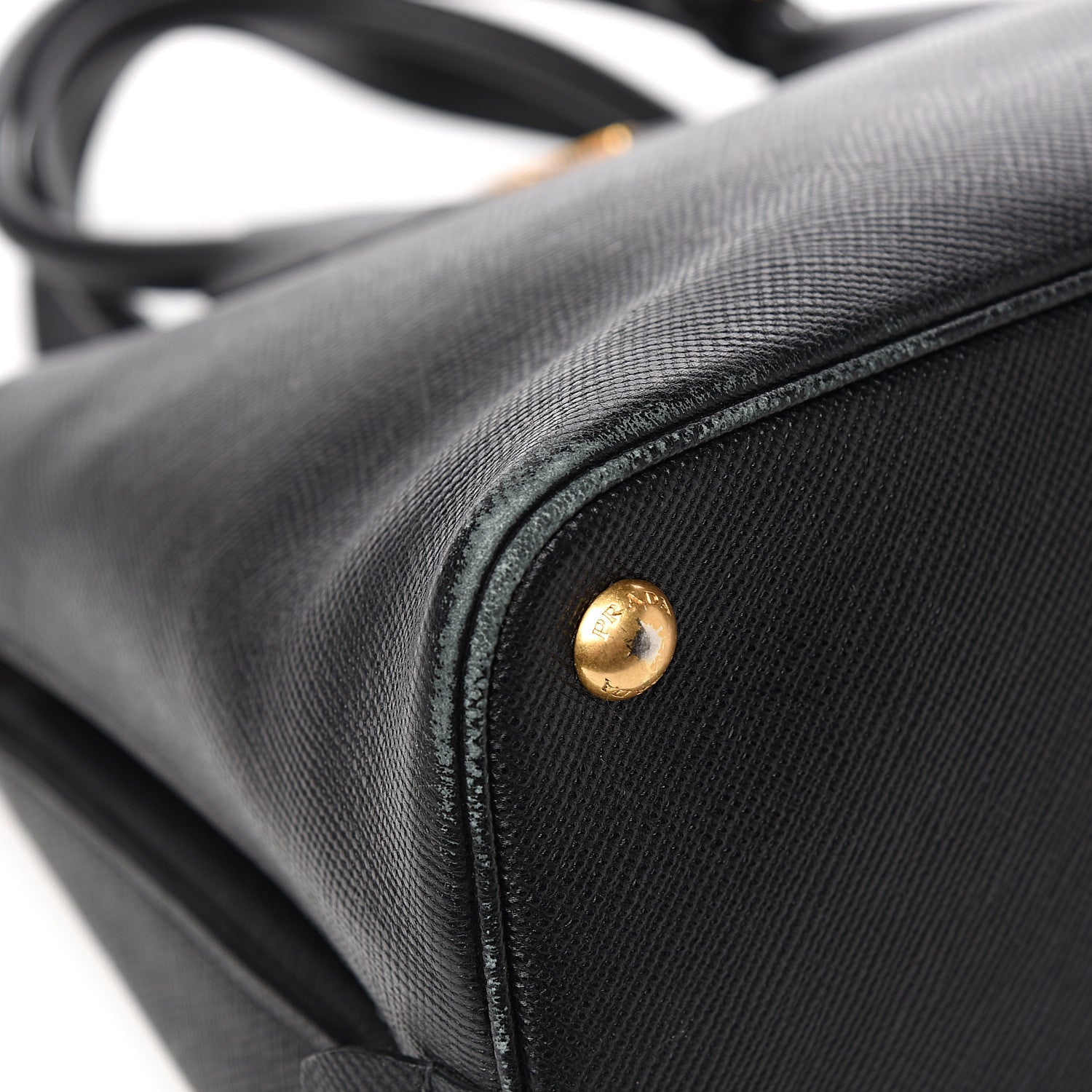 Prada Saffiano Lux Open Promenade Tote Black 7 of 11
