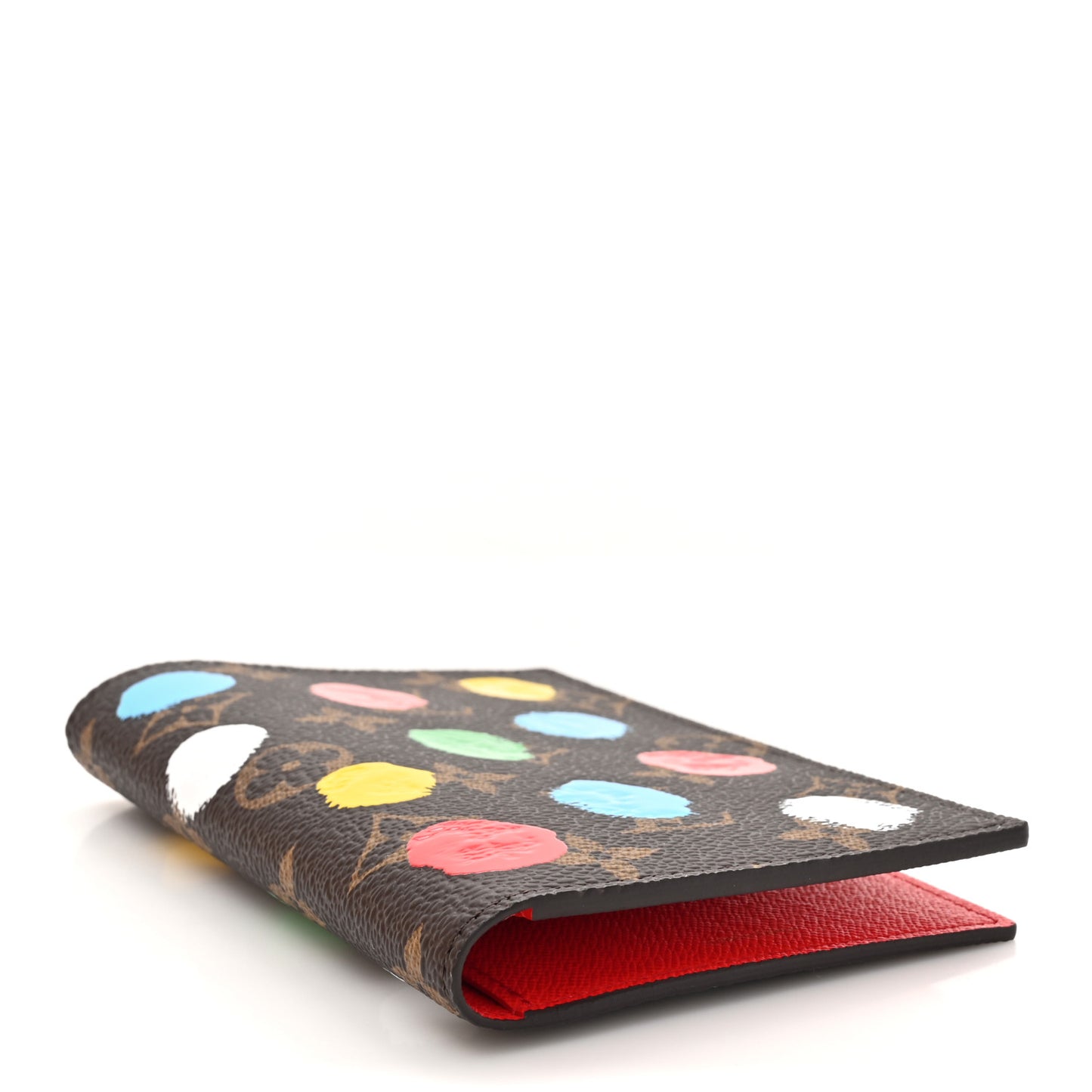 LV X YK Monogram Dots Passport Cover Multicolor