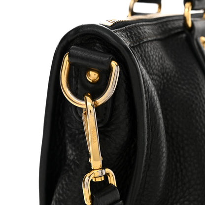 Prada Vitello Daino Shopping Satchel Black 11 of 14