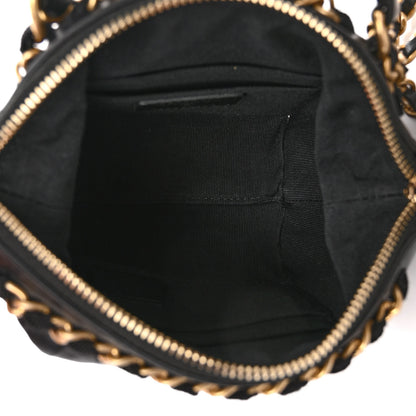 Chanel Nylon Grosgrain Quilted Lifestyle Clutch with Chain Black 5 of 11