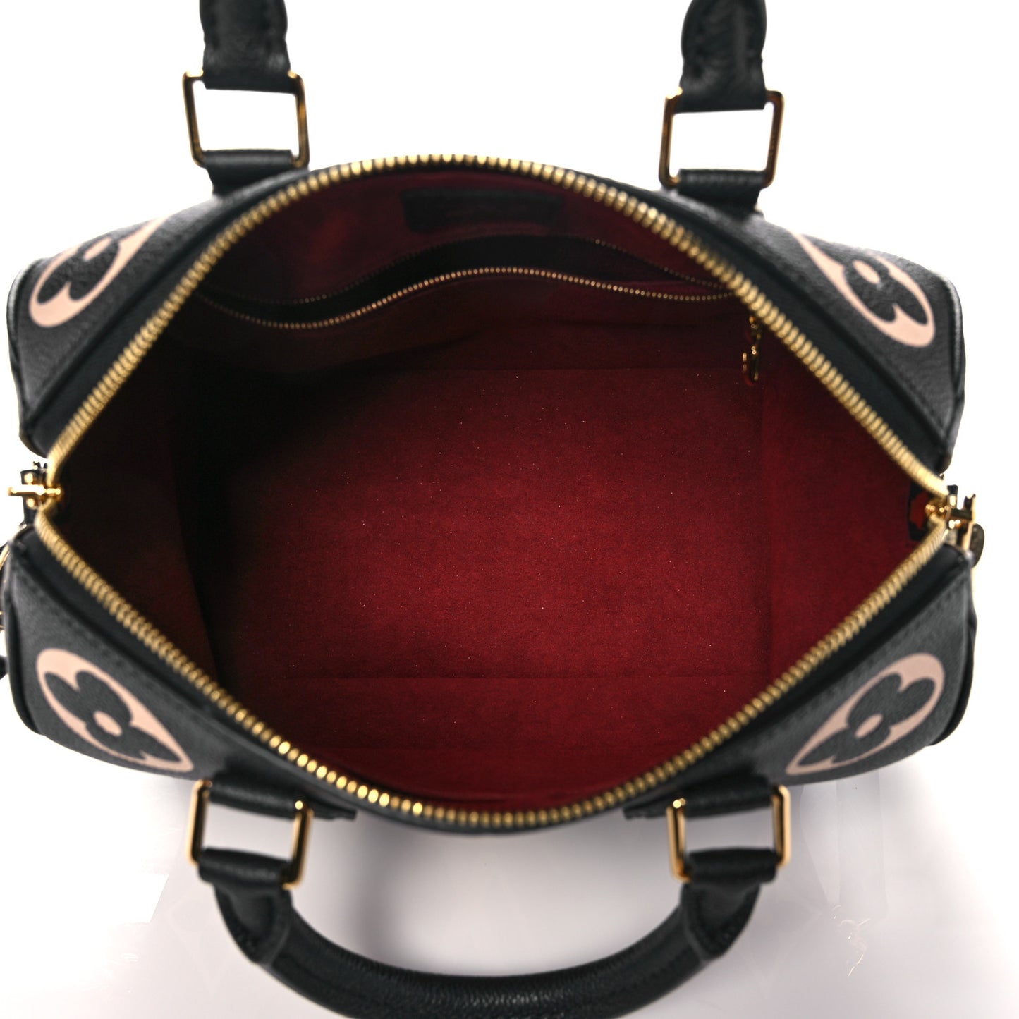 Empreinte Monogram Giant Speedy Bandouliere 25 Black Beige
