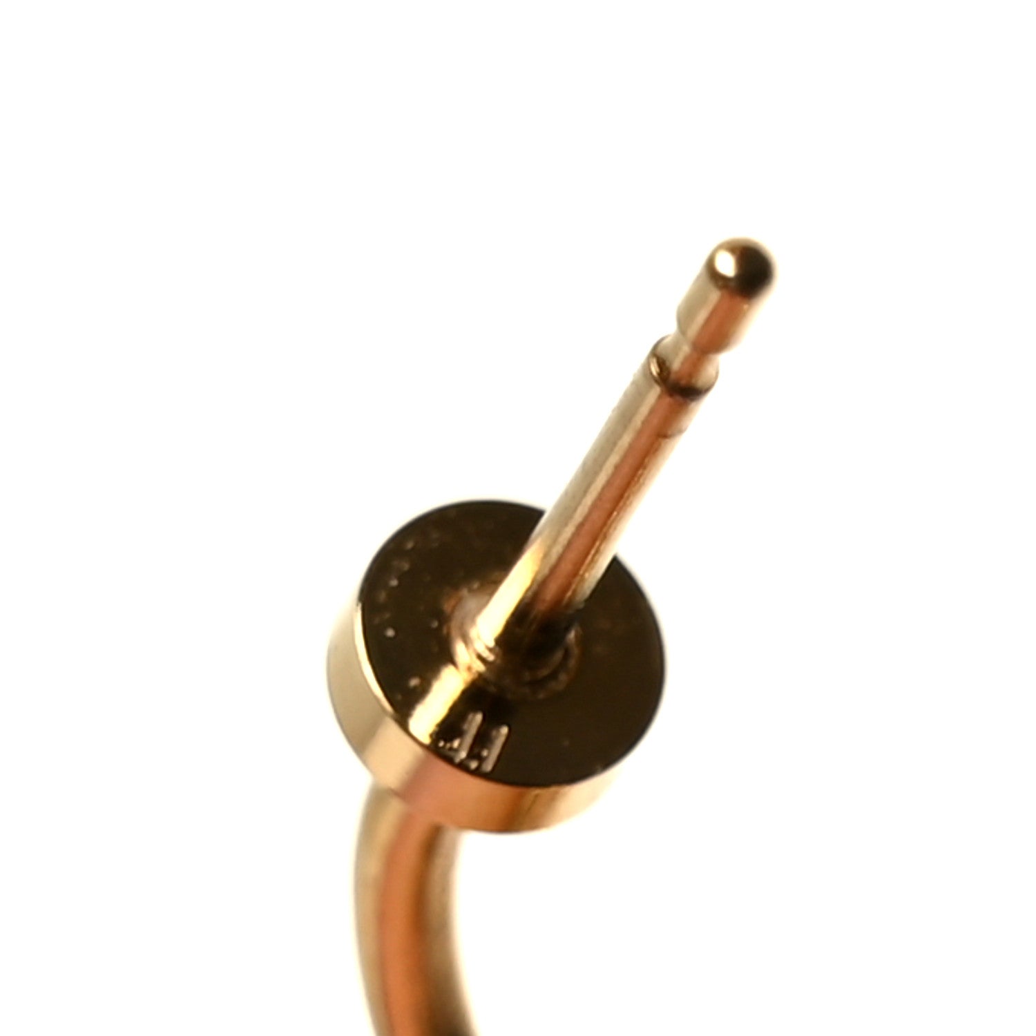 Louis Vuitton Brass Blooming Earrings Gold 4 of 5