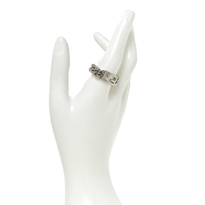 Fendi Metal FF Chain Ring S Silver 2 of 5