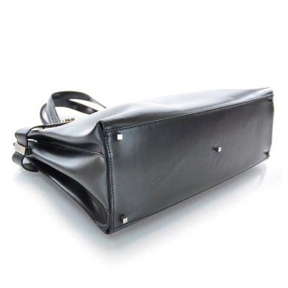 FASHIONPHILE SALVATOREFERRAGAMOLeatherGanciniBuckleToteBlack 4 of 8