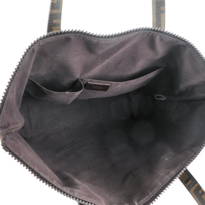 Fendi Zucca Spalmati Top Handle Tote Tobacco 5 of 8