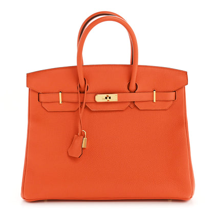Hermes Togo BIRKIN 35 Feu 1 of 11