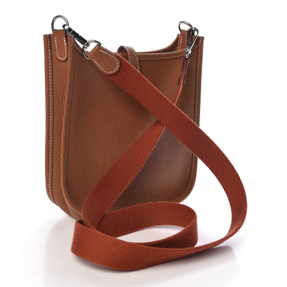 Hermes Taurillon Clemence Amazone Evelyne TPM Gold Cuivre 3 of 10