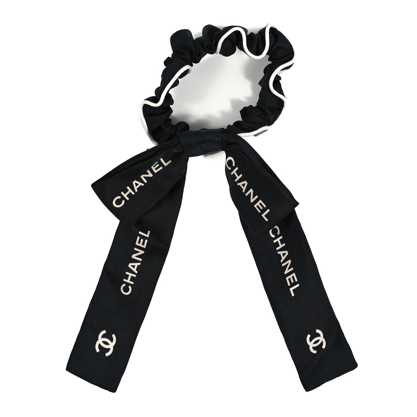 Silk CC Hair Tie Black