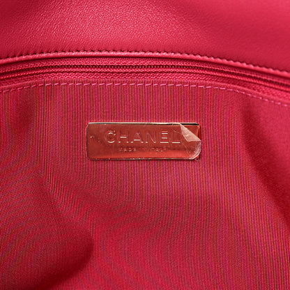 Chanel Goatskin Quilted Maxi 19 Flap Pink 5 of 10