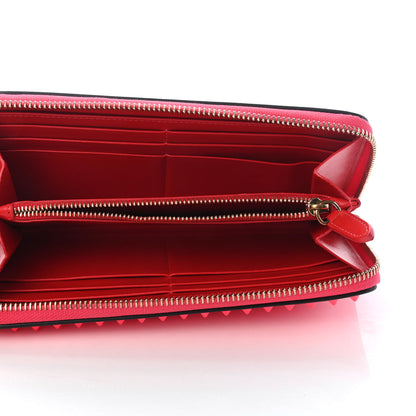 Christian Louboutin Patent Panettone Spiked Zip Around Wallet Rose Paris 5 of 7