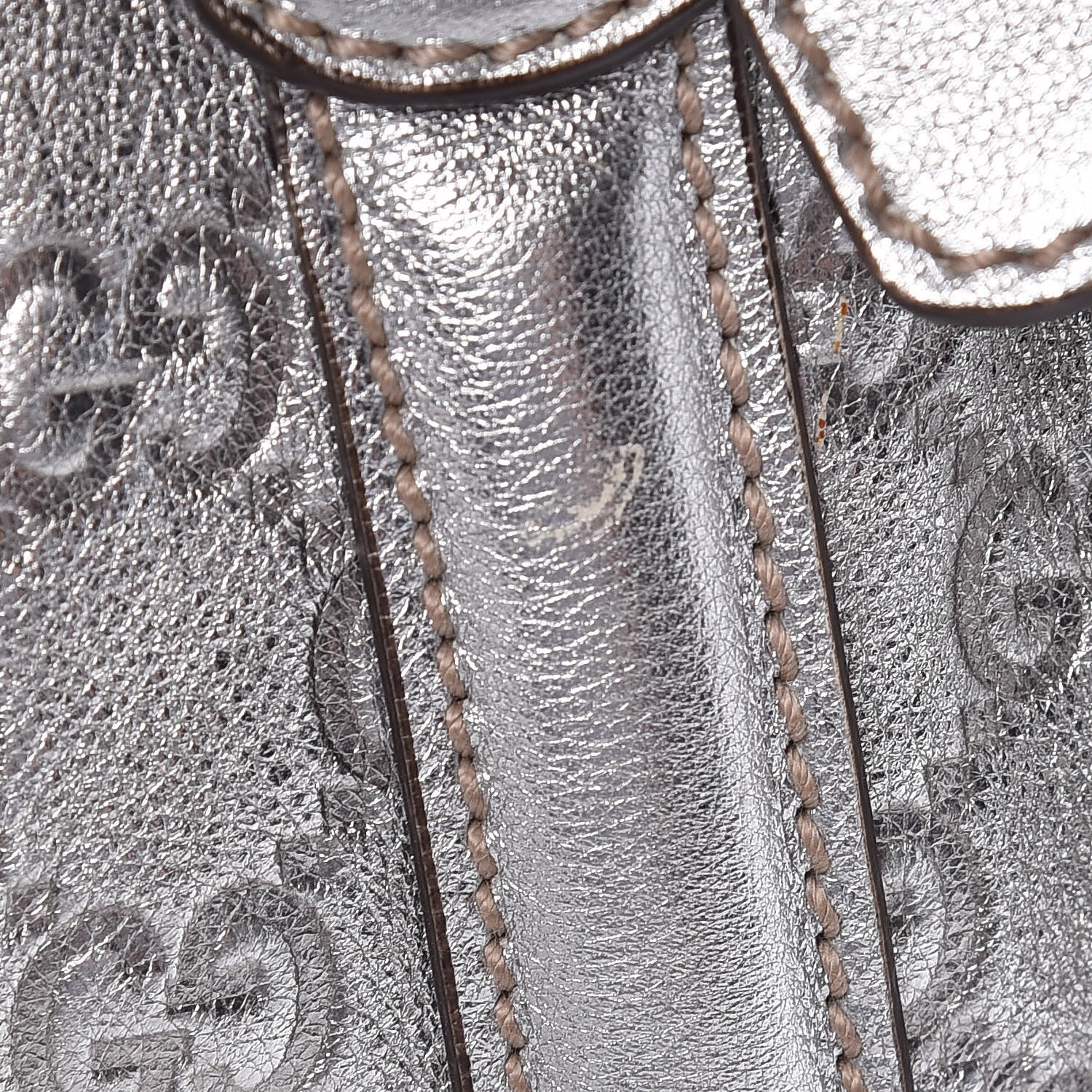 Gucci Metallic Guccissima Medium Britt Tote Silver 11 of 11