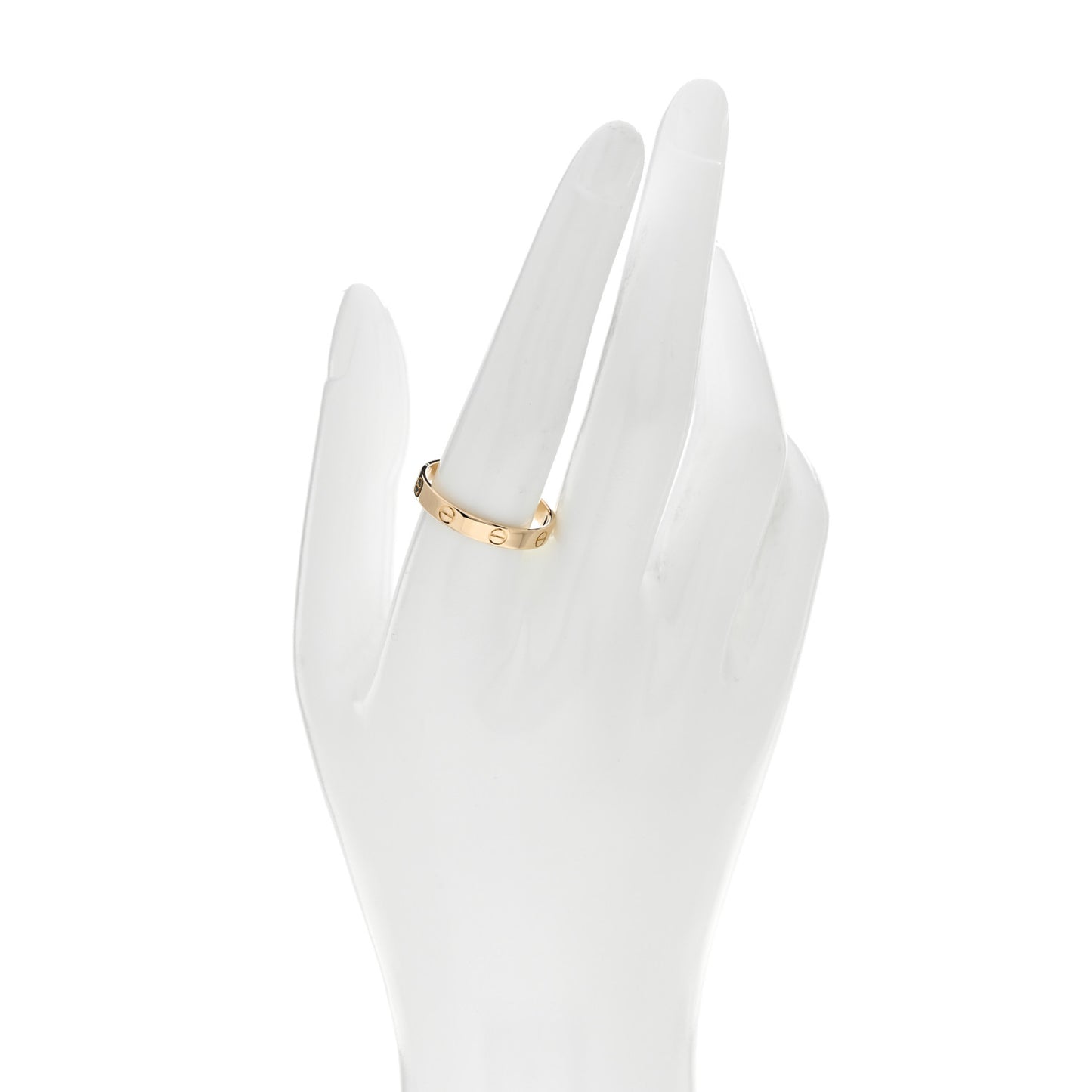 18K Yellow Gold 3.5mm LOVE Wedding Band Ring 63 10.5
