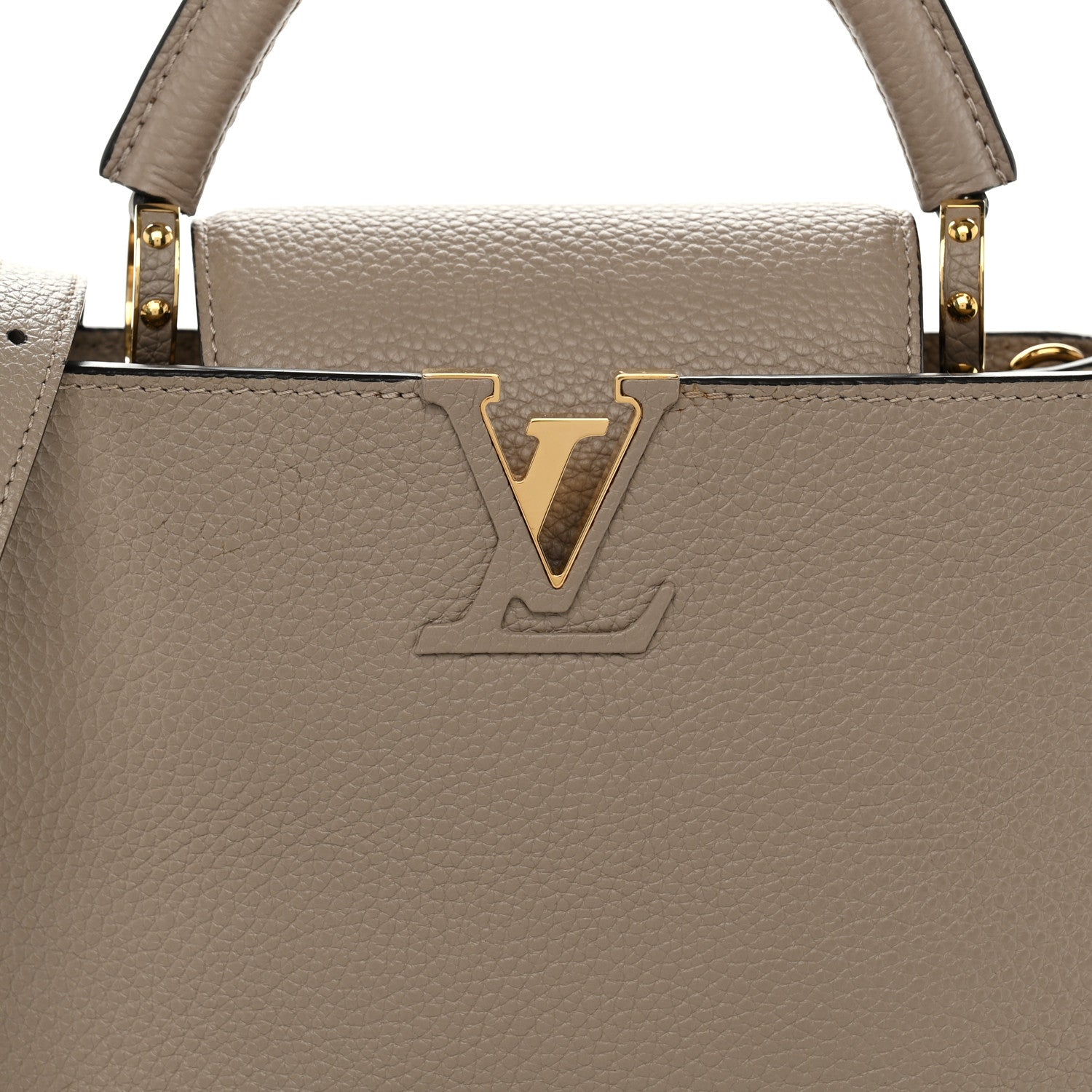 Louis Vuitton Taurillon Capucines BB Galet 7 of 9
