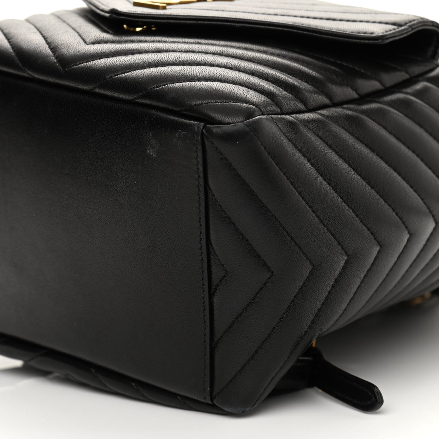 Lambskin Matelasse Monogram Joe Backpack Black