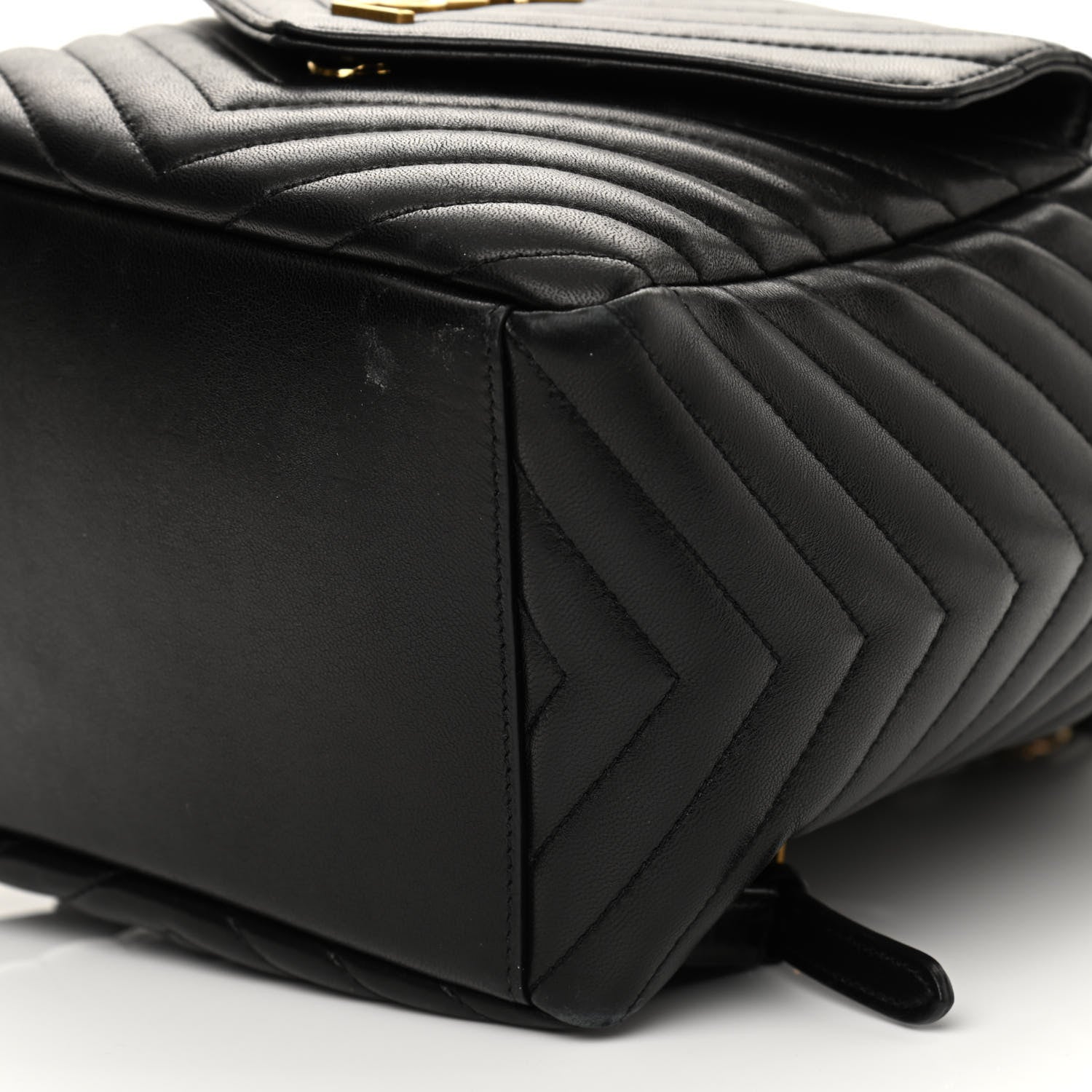 Saint Laurent Lambskin Matelasse Monogram Joe Backpack Black 9 of 11