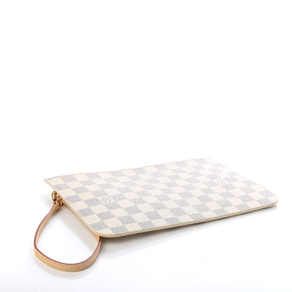 Louis Vuitton Damier Azur Neverfull MM GM Pochette Rose Ballerine 4 of 7