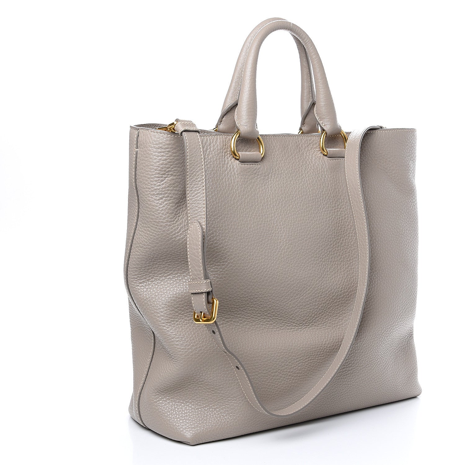 Prada Vitello Daino Tote Pomice 2 of 9