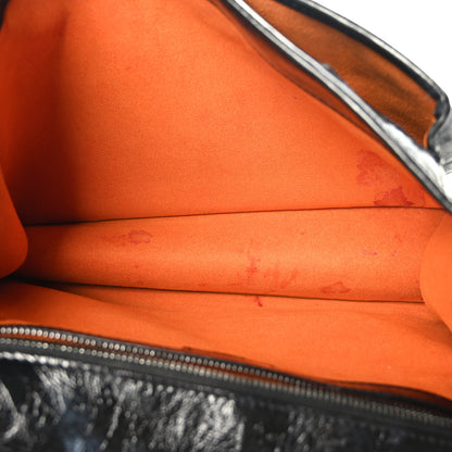 MCM Calfskin Large Mena Quilted Shoulder Bag Black 5 of 10