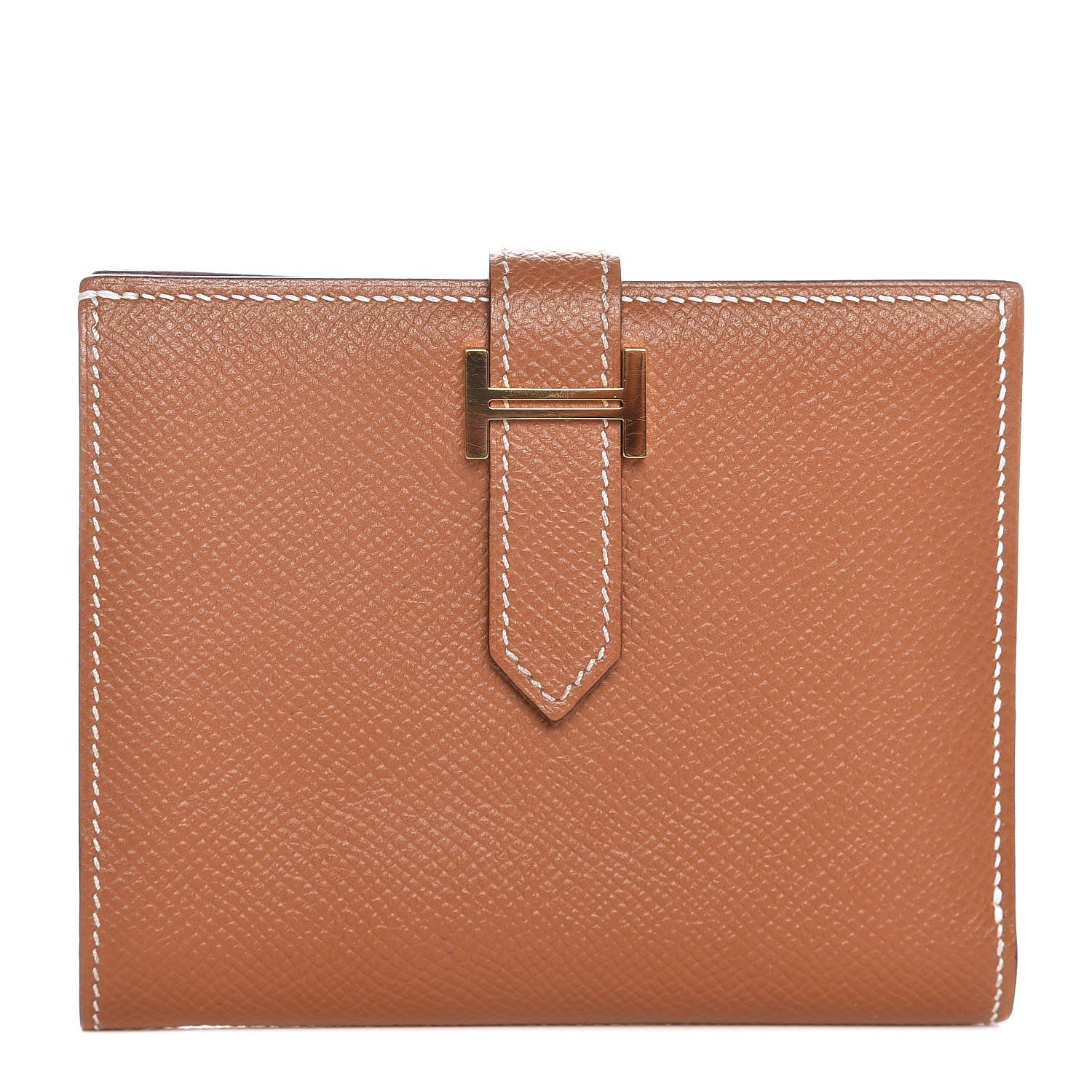 Hermes Epsom Bearn Compact Wallet Gold 1 of 6