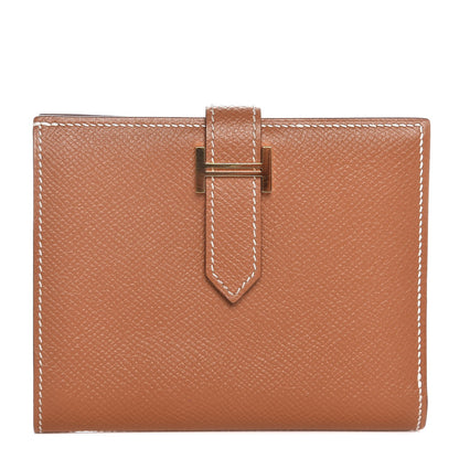 Hermes Epsom Bearn Compact Wallet Gold 1 of 6