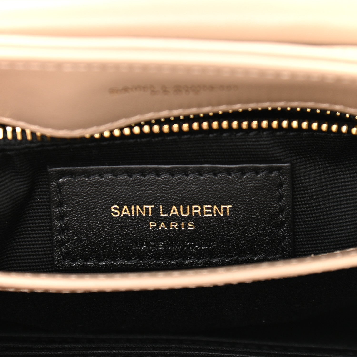 Saint Laurent Calfskin Y Quilted Monogram Toy Loulou Crossbody Bag Dark Beige 5 of 10