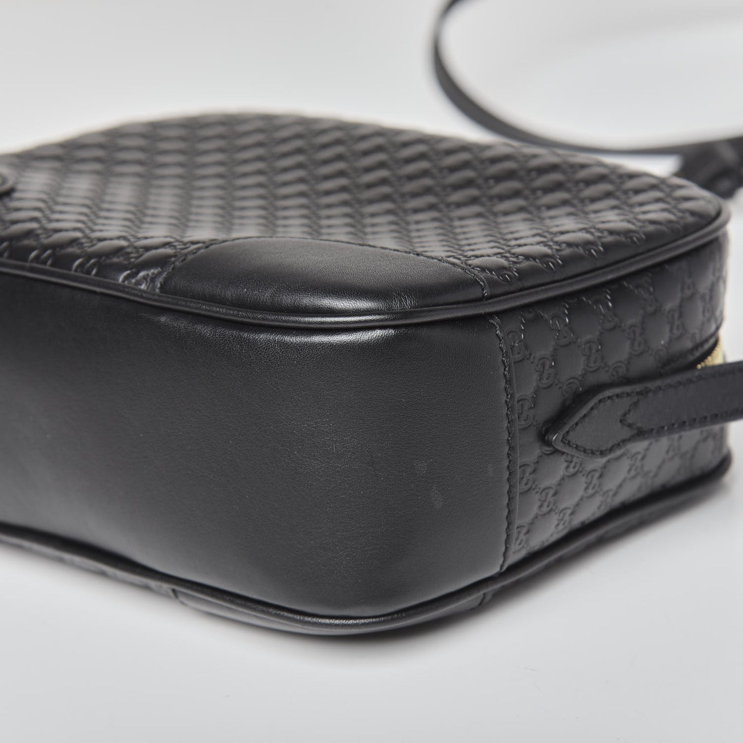 Microguccissima Mini Bree Messenger Bag Black