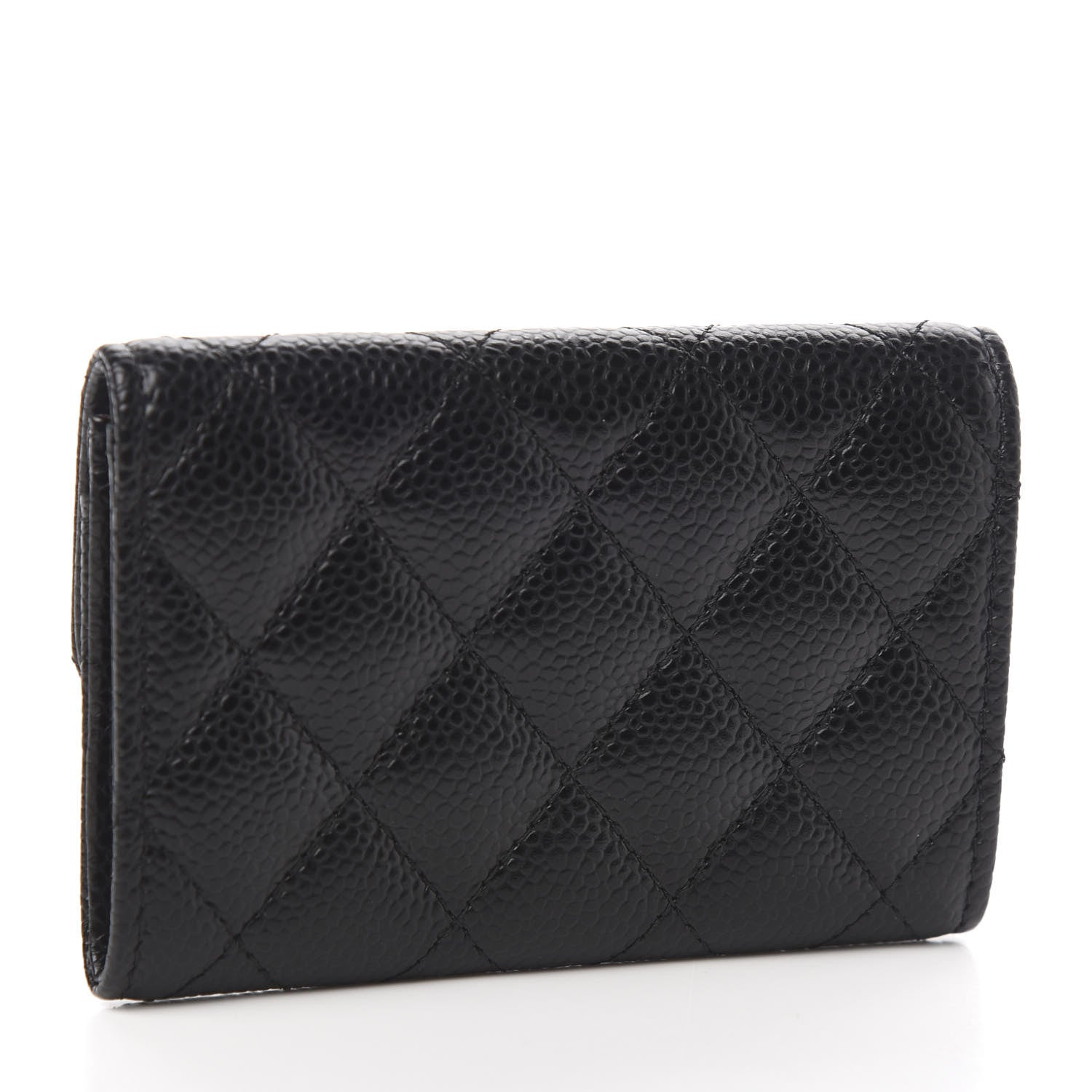 Chanel Caviar Quilted Flap Card Holder Black 3 of 9