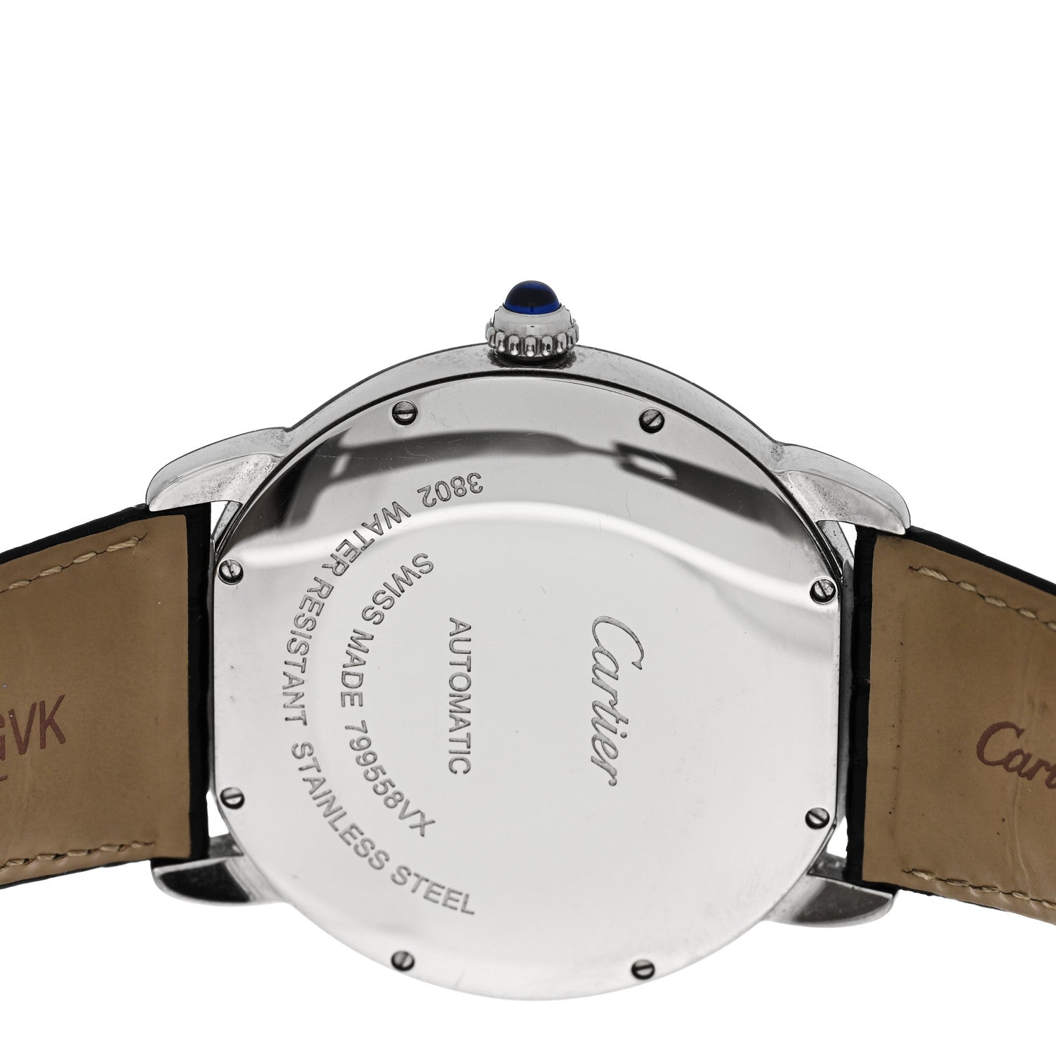 Cartier Stainless Steel Alligator 42mm Ronde Solo Automatic Watch 4 of 5