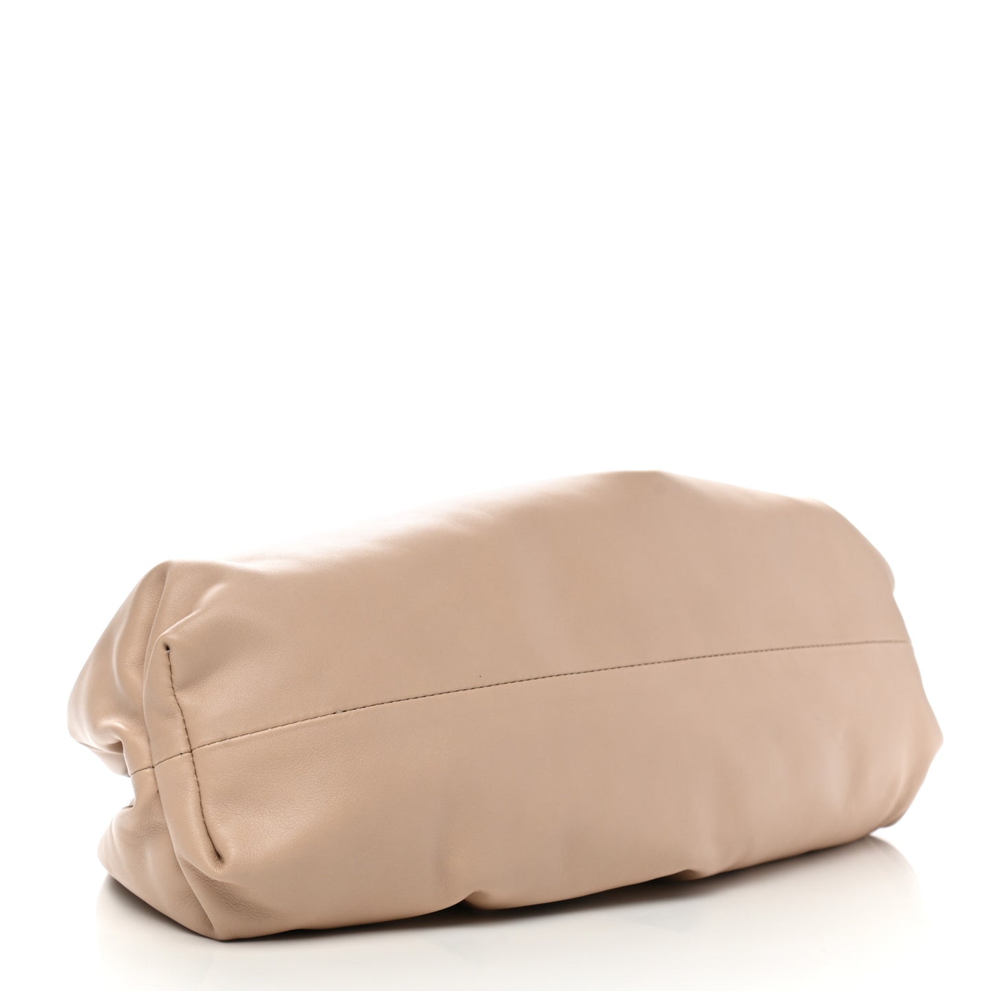 Smooth Butter Calf The Pouch Oversized Clutch Nude