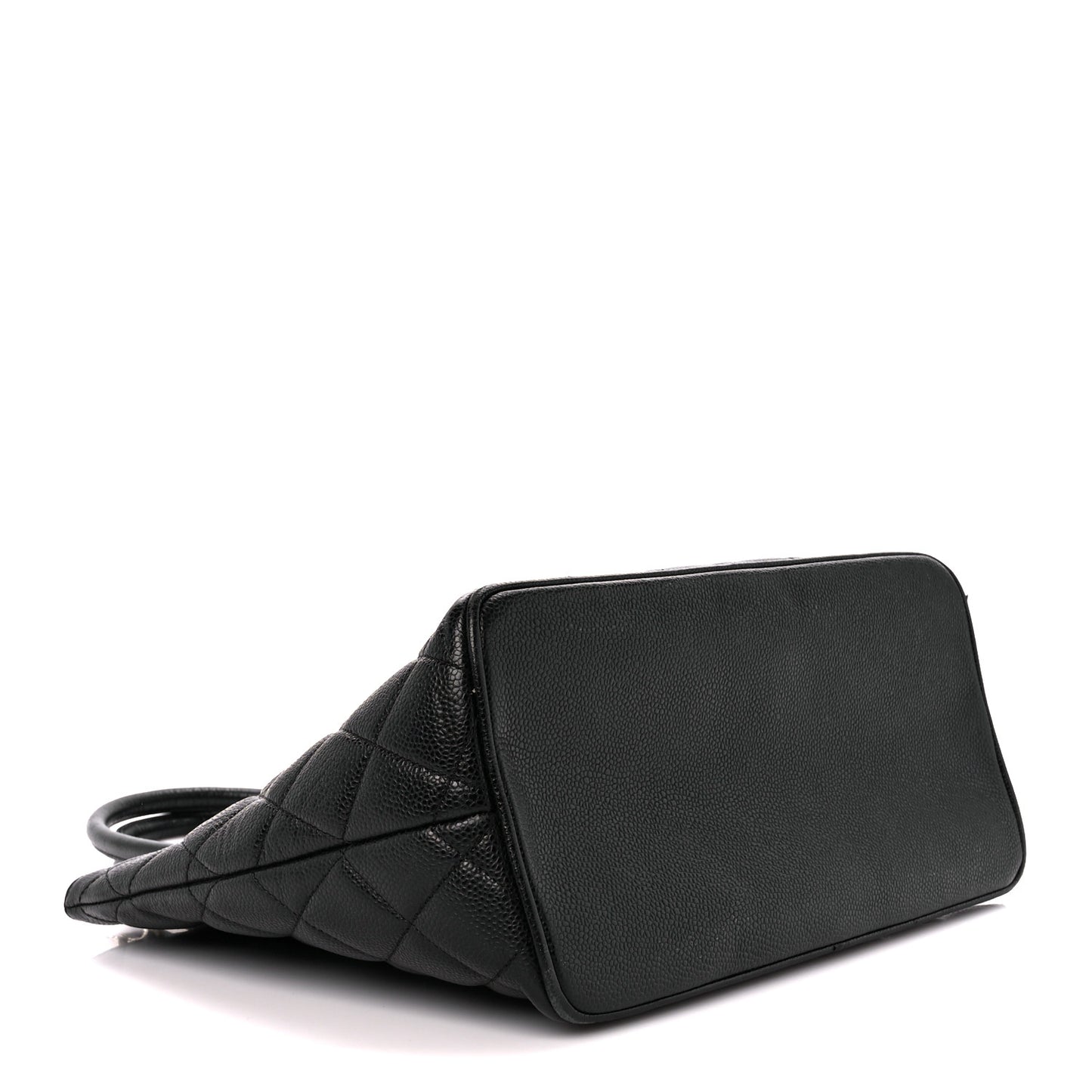 Caviar Quilted Medallion Tote Black