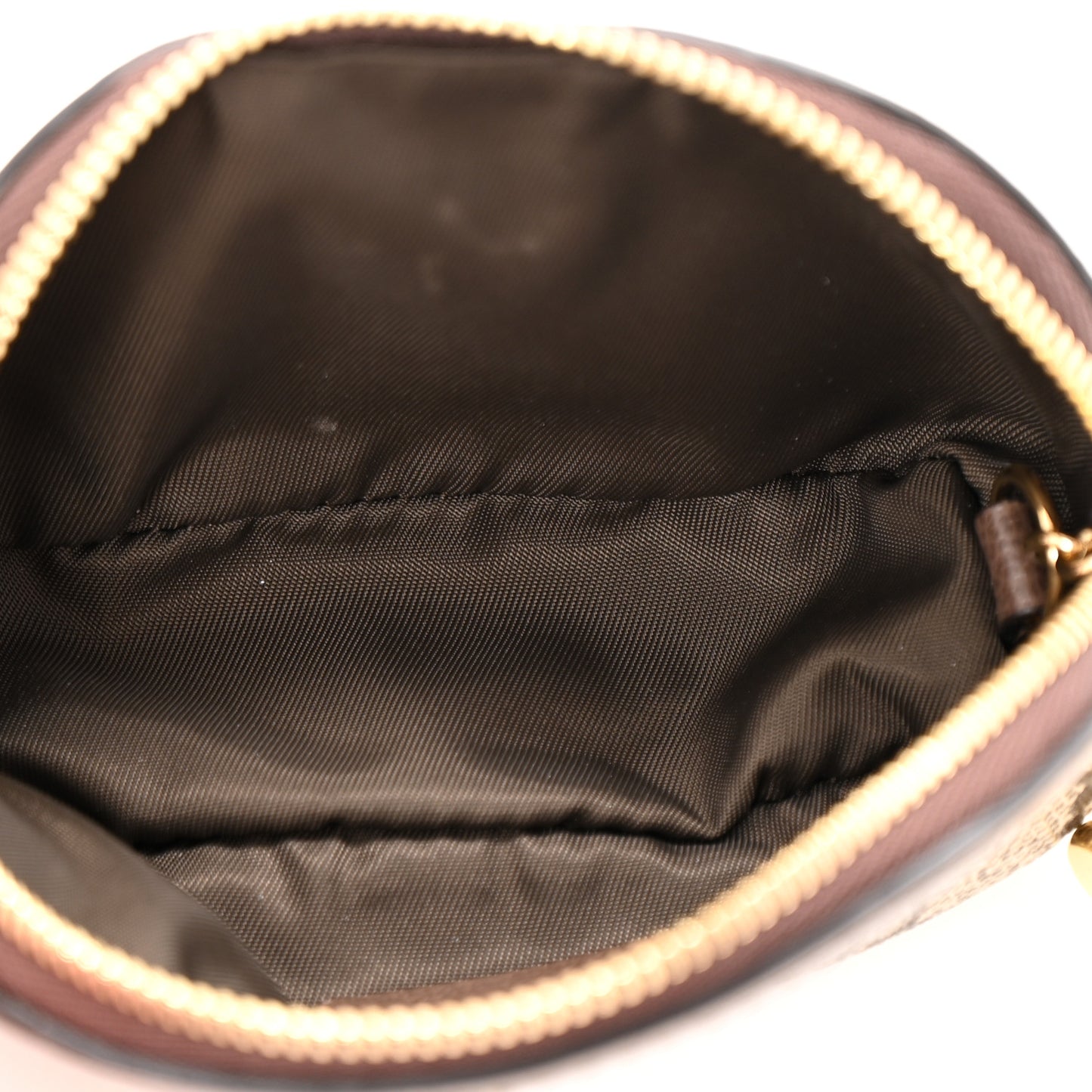 GG Supreme Monogram Web Ophidia Dome Key Pouch Beige New Acero