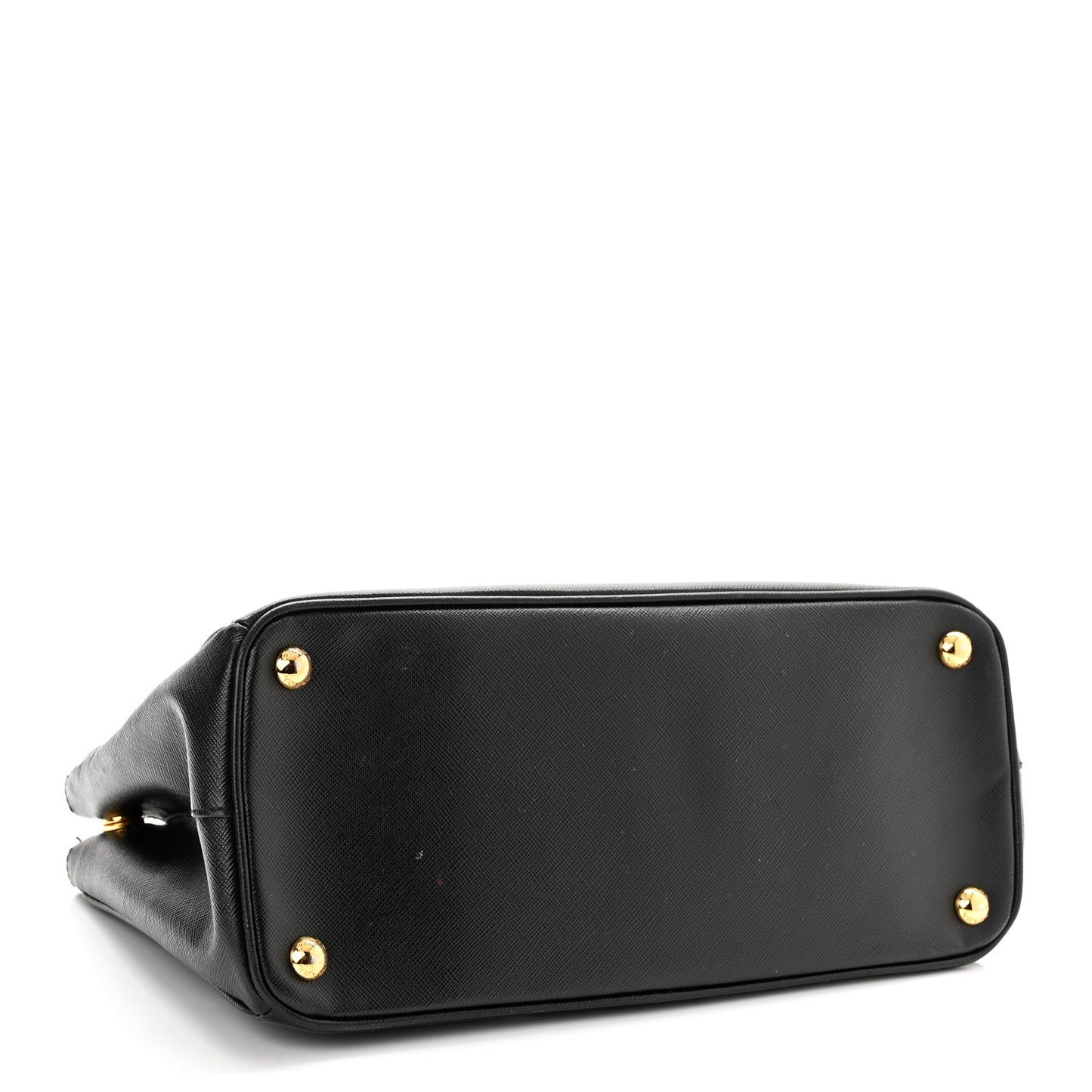 Saffiano Small Galleria Double Zip Tote Black
