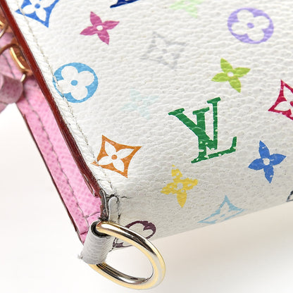 Louis Vuitton Monogram Multicolor Insolite Wallet White Litchi 16 of 18