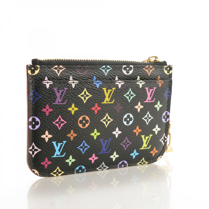Louis Vuitton Monogram Multicolor Key Pouch Black Grenade 2 of 7