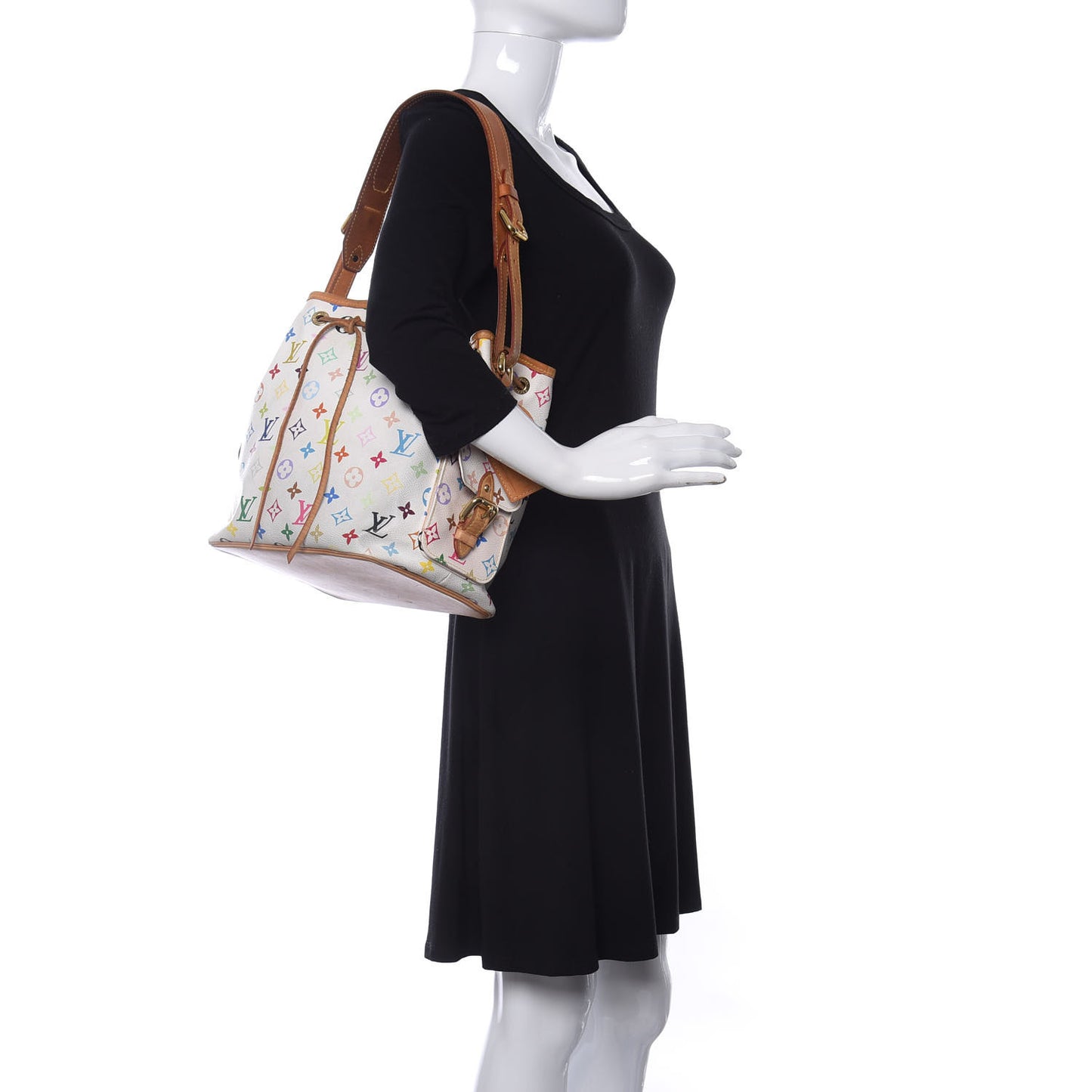 Monogram Multicolor Petit Noe White