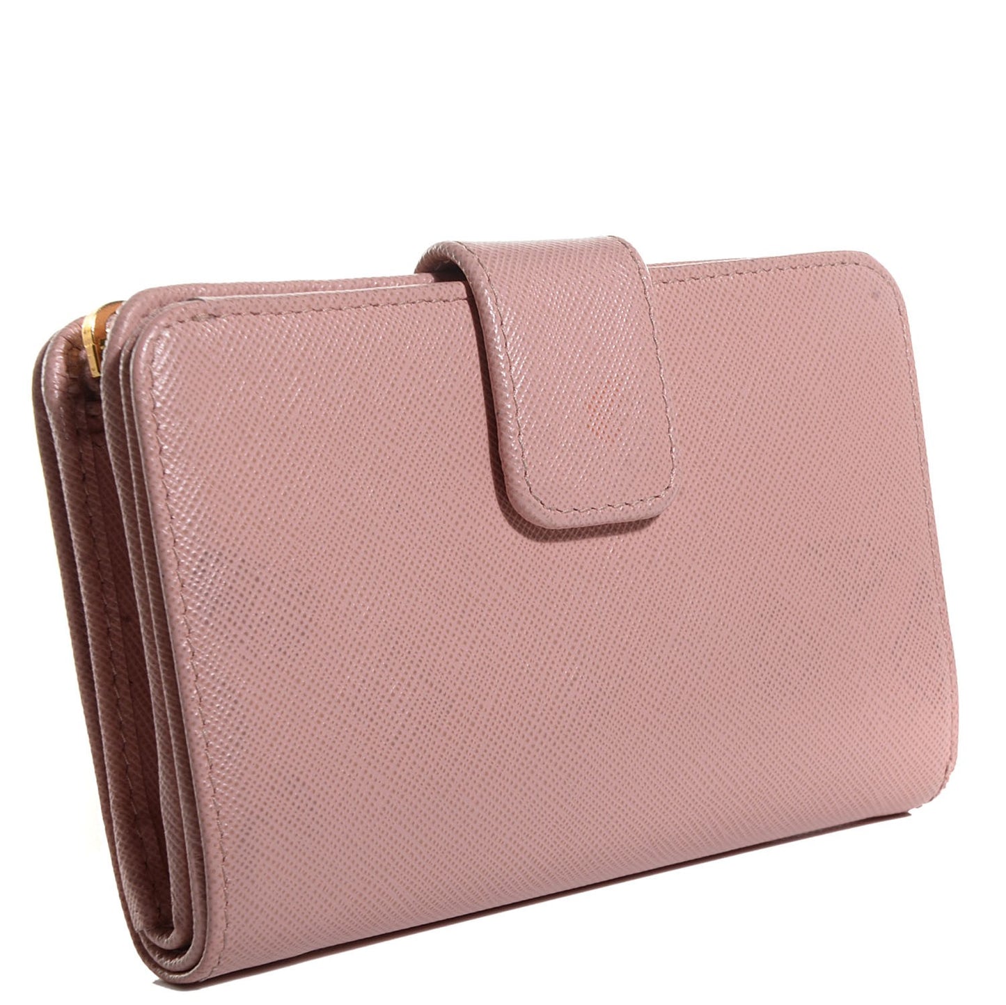 Saffiano Metal Compact Wallet Orchidea