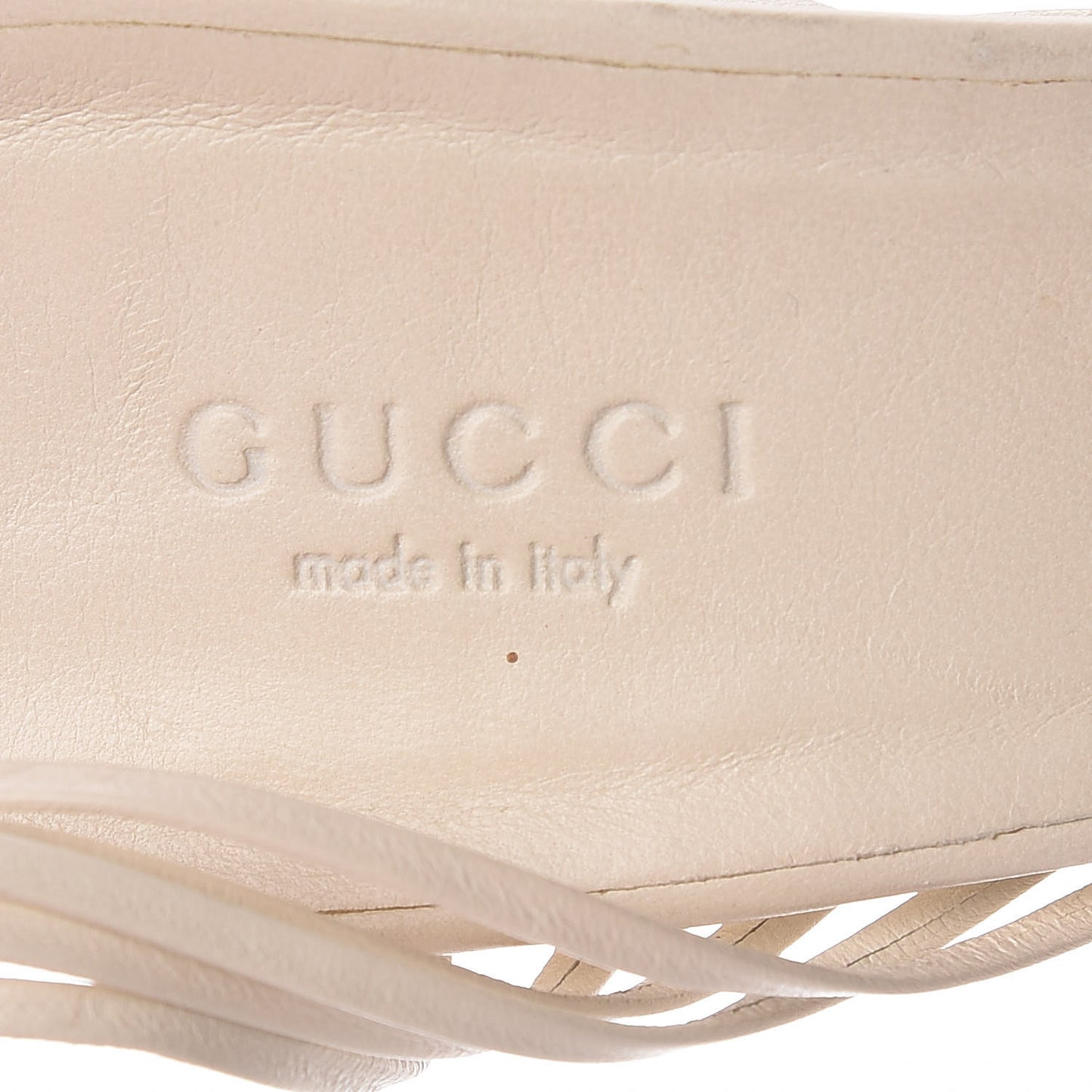 Calfskin Braided Sandals 6.5 Beige