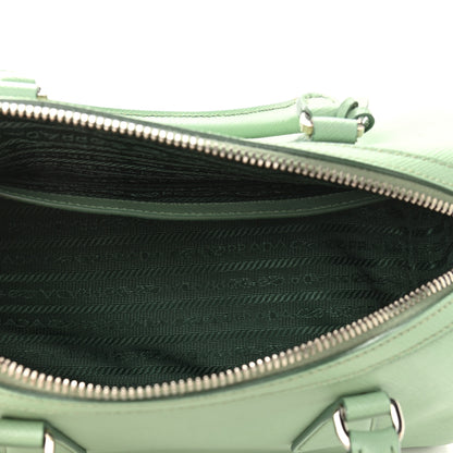 Prada Saffiano Lux Top Handle Crossbody Bag Acquamarina 5 of 9