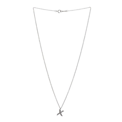 Tiffany 18K White Gold Diamond Paloma Picasso Graffiti X Pendant Necklace 3 of 7