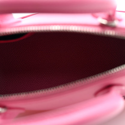 Balenciaga Signature Grained Calfskin Logo XXS Ville Top Handle Bag Rose Bubblegum Black 5 of 9