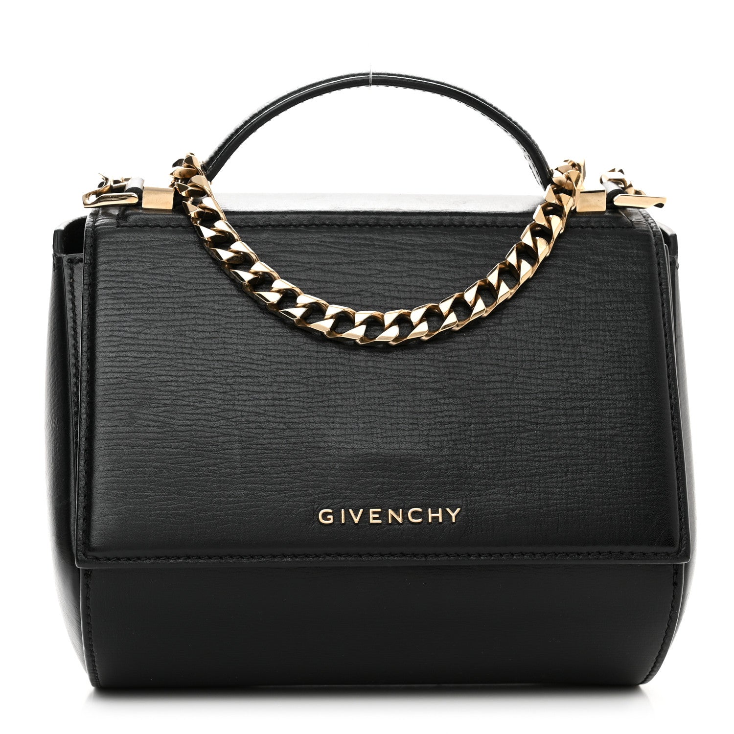 Givenchy Textured Calfskin Mini Pandora Box Chain Crossbody Bag Black 1 of 13