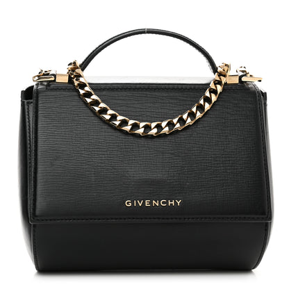 Givenchy Textured Calfskin Mini Pandora Box Chain Crossbody Bag Black 1 of 13
