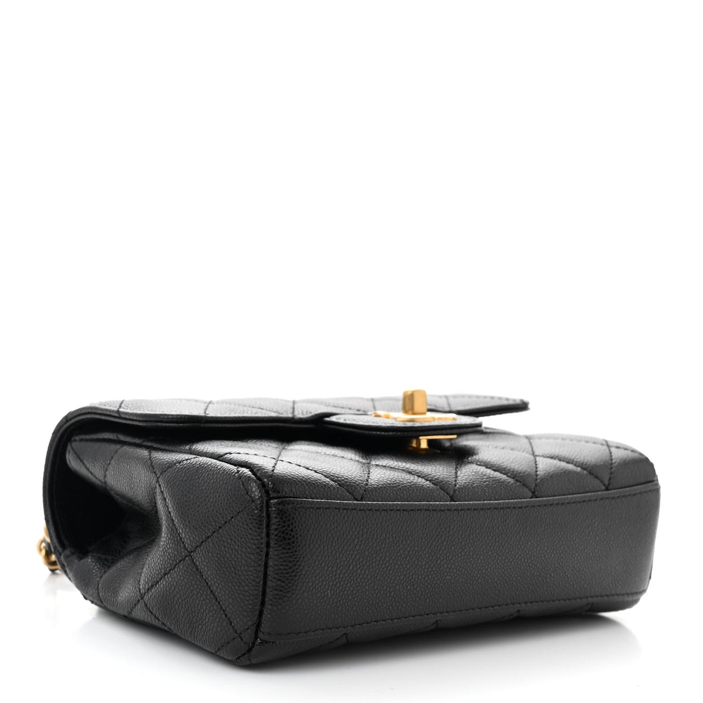 Caviar Quilted Mini Flap Black