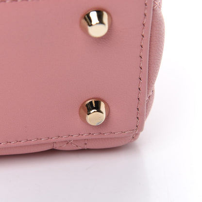 Christian Dior Lambskin Cannage Mini Lady Dior Rose Clair 10 of 13