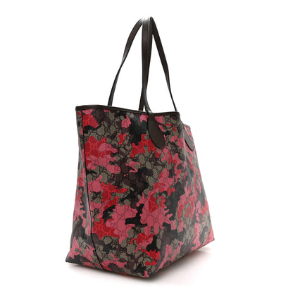Gucci GG Supreme Monogram Camouflage Tote  Pink Red 4 of 10
