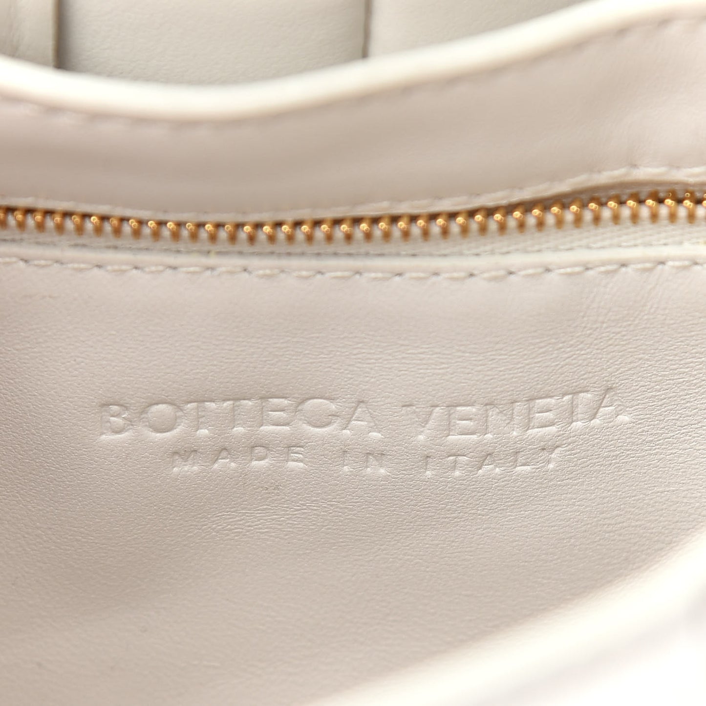 Lambskin Maxi Intreccio Padded Chain Cassette Crossbody Bag White