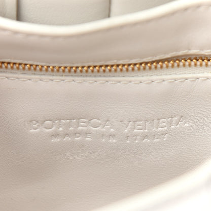 Bottega Veneta Lambskin Maxi Intreccio Padded Chain Cassette Crossbody Bag White 6 of 9